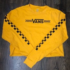 Vans crop top long sleeve tee